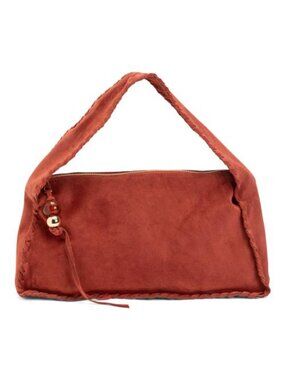 CHEVAL Made In Italy Suede Whipstitched Hobo